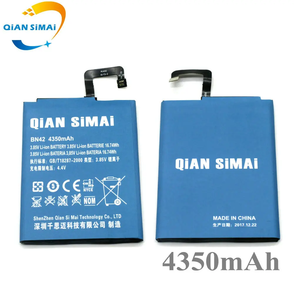Новый BN42 4350mAh аккумулятор замена для Xiaomi Redmi 4 2G RAM 16G ROM издание мобильный телефон +