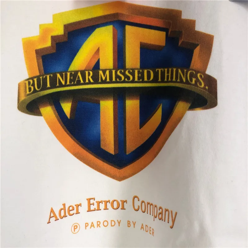 

Толстые Adererror компании футболка Для мужчин Для женщин Для мужчин парные футболки хип-хоп свободные Ader Error футболка