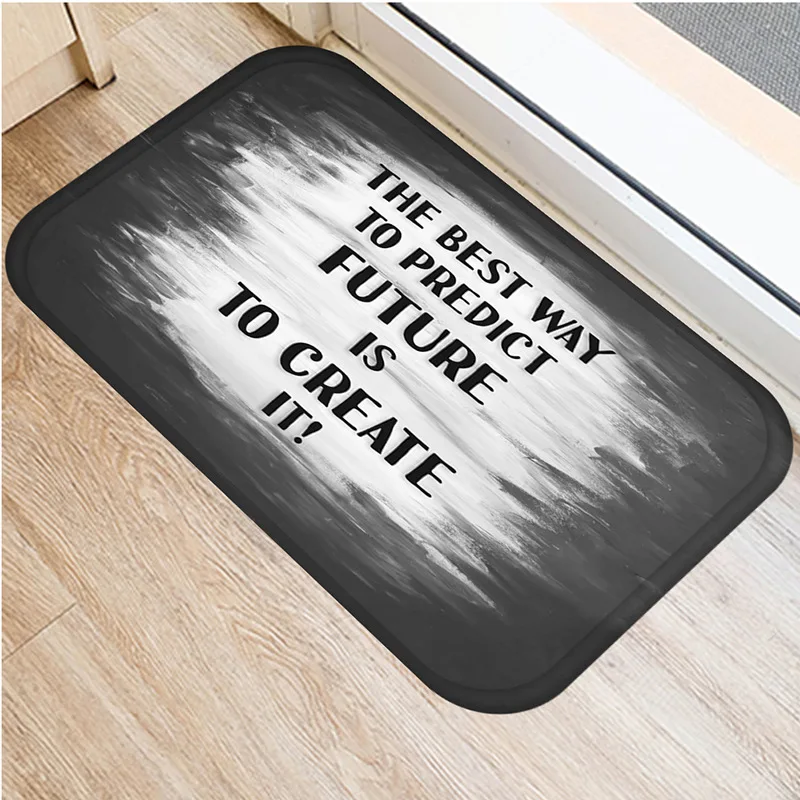 Креативный коврик с буквами домашний входной напольный нескользящий Придверный