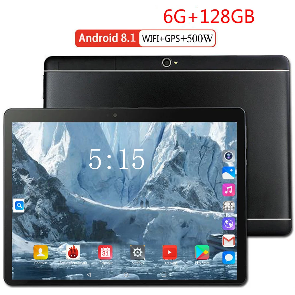 

Планшет на Android 10,1, восемь ядер, экран 9,0 дюйма, 6 ГБ + 128 ГБ