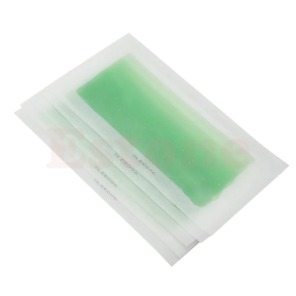 

J78D 5PCS Cold Hair Removal Wax Strips Double Side Wax Paper for Face/Legs/Bikini