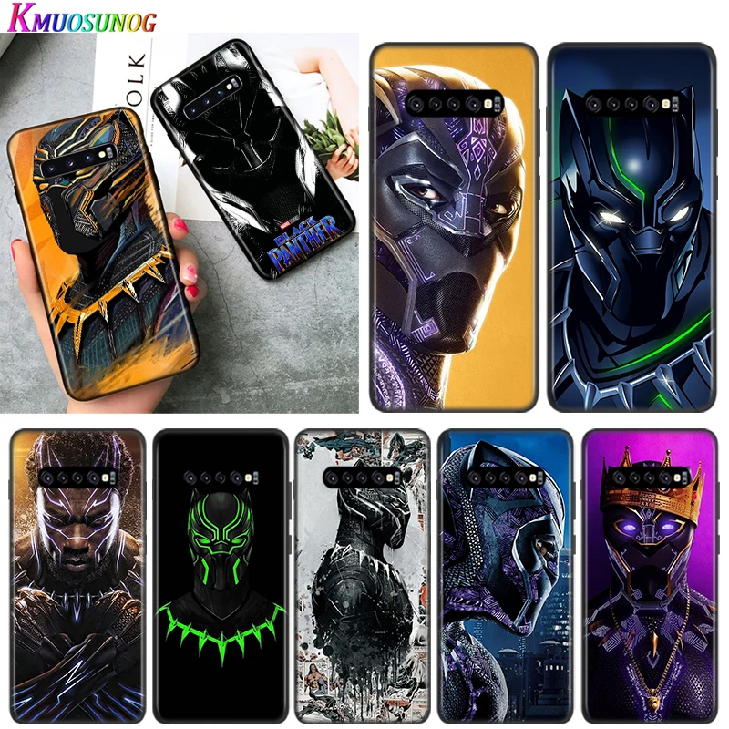 

Marvel Avengers Black Panther For Samsung Galaxy S21 S20 FE S10e S10 S9 S8 S7 S6 Lite Plus Edge Ultra 5G Silicone Phone Case
