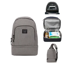 Picnic Insulation Bag Slanting Cooler Bag Multi-Function Cooler Backpack for Camping Hiking Fishing