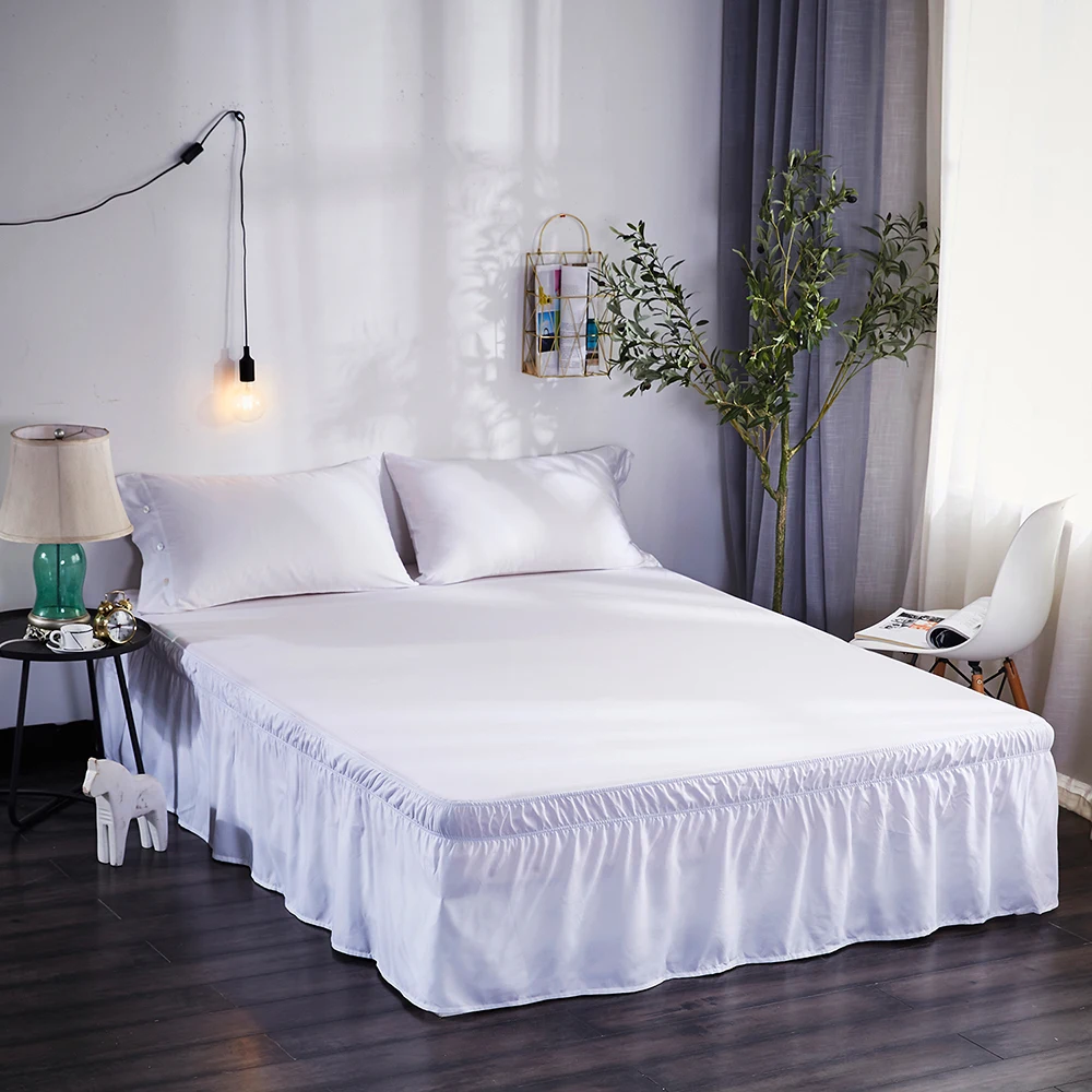 Гофрированная угловая юбка для постельных принадлежностей эластичная