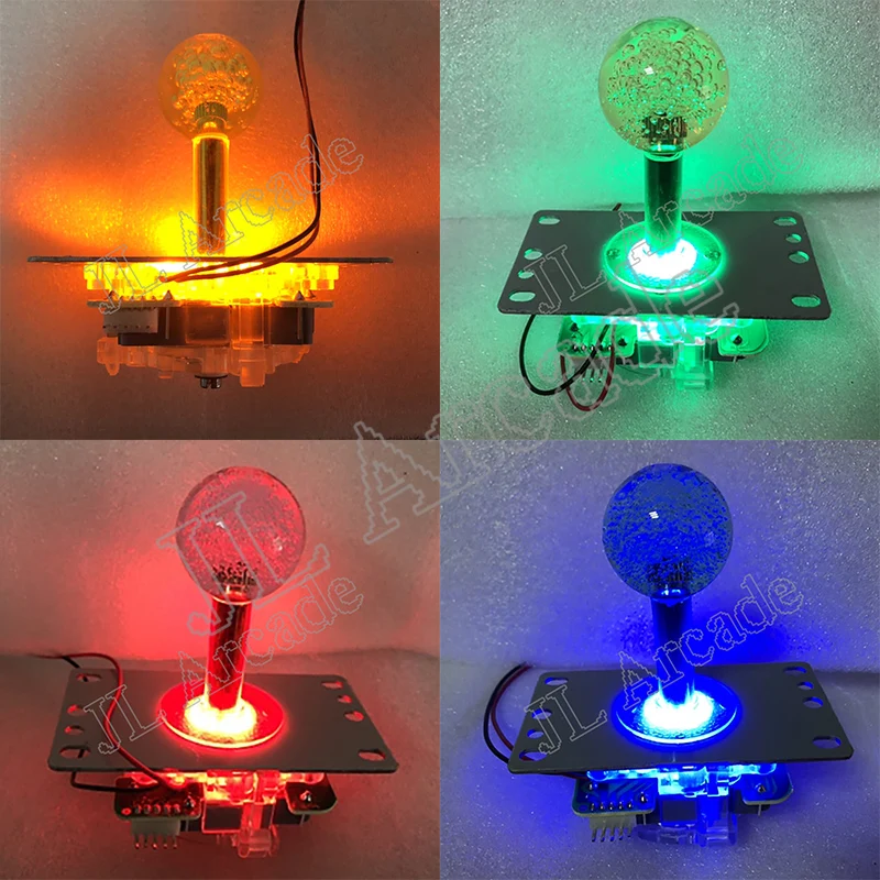 2 шт. Аркада Jamma джойстик 12V горит светодиодный копия SANWA 5pin Тип палка боевые рокер |