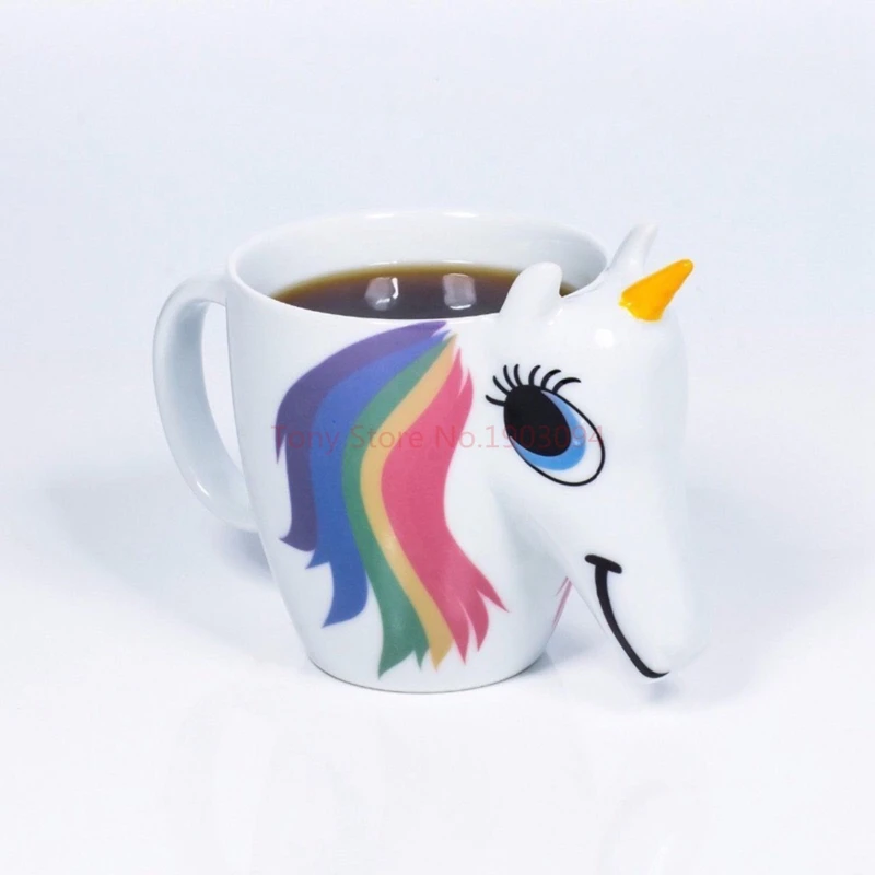 Керамическая кружка с единорогом меняющая цвет 1 шт.|Кружки| |