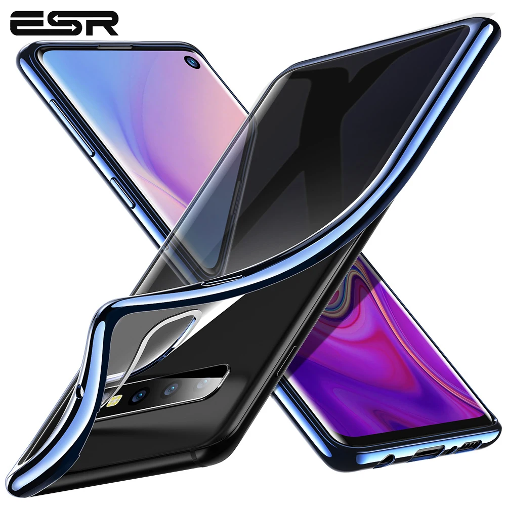Чехол ESR для Samsung Galaxy S10 Plus мягкий чехол из ТПУ с рамкой и металлическим бампером |