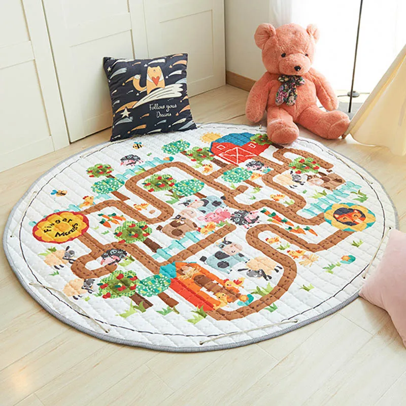 Детские коврики детский игровой коврик коврик-пазл для ползания с сумкой