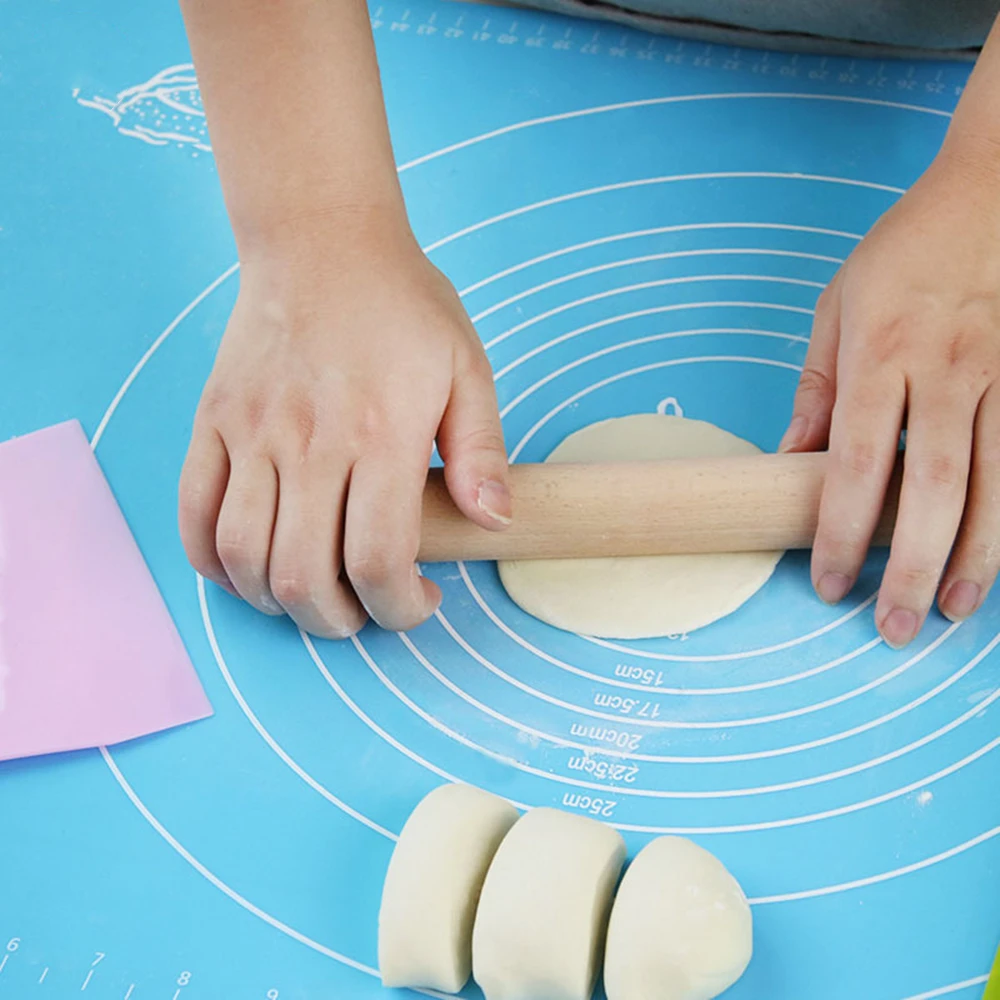 50x40CM Non-Stick Silicone Baking Mat Pad Sheet Glass Fiber Rolling Dough Cookie Macaron Pastry Tools | Дом и сад