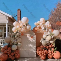 doubled apricot cream peach matte coral balloon garland kit wedding baby shower gender reveal birthday party new year decoration