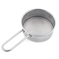 stainless steel flour sieve hand held mesh screen filter baking sifter w handle bakeware kitchen tools gadgets accessories