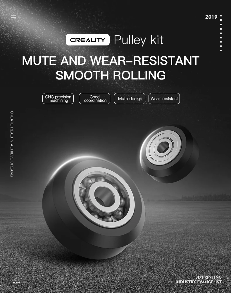 Детали для 3D-принтера CREALITY роликовый подшипник колесный Perlin принтера Ender-3/Pro/V2 |