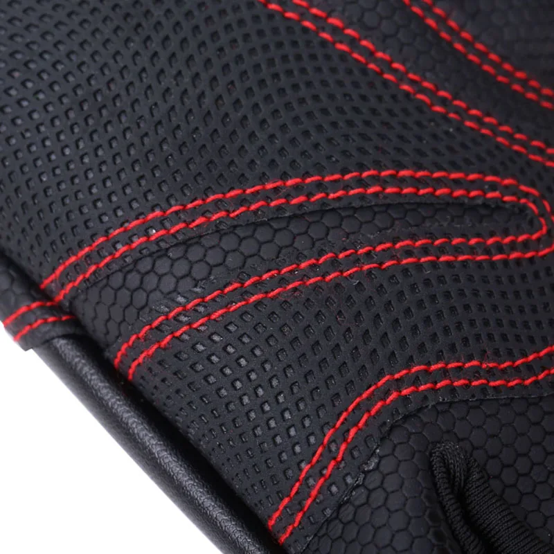 High Quality 3 cut fishing glove Outdoor breathable waterproof Leather sports Cycling Anti-wear Tackle Lure Rock Angling | Спорт и