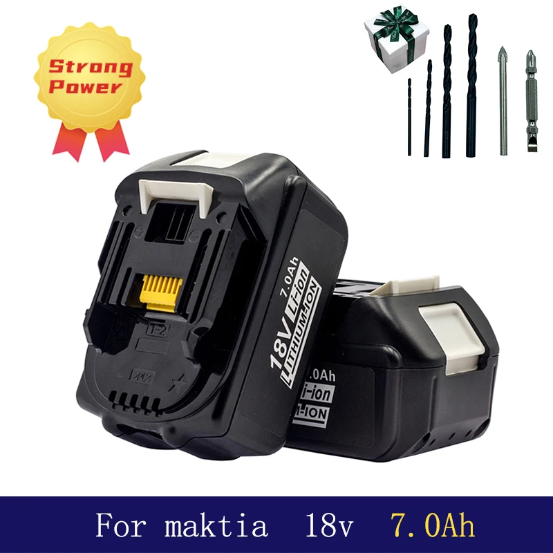 

For Makita18V BL 1840 1850 1860 Lithium-Ion Battery 7.0ah Large Capacity Strong Power With Light Rechargeable
