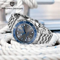 2021 pagani design mens watches ceramic bezel mechanical watch men 100m waterproof business wristwatch montre homme automatique