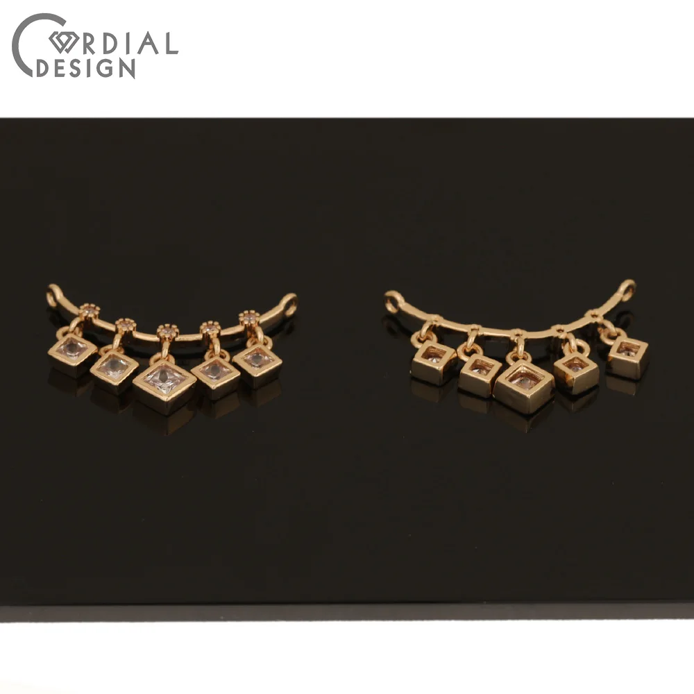 

Cordial Design 30Pcs 16*27MM Jewelry Accessories/Hand Made/CZ Charms/Connectors/Drop Shape/DIY Making/Pendant For Necklaces