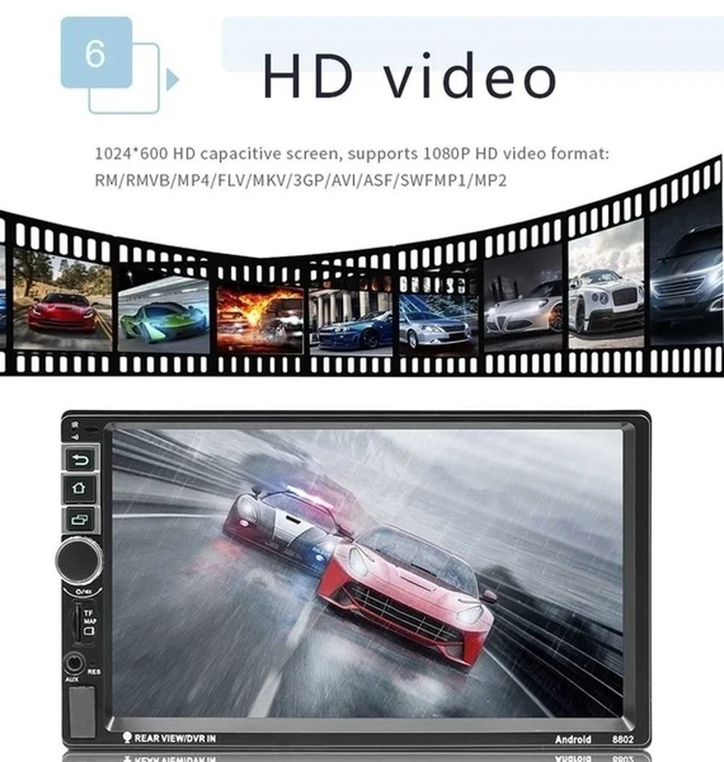 Четырехъядерный 7 &quotАвторадио Doppel 2 Din Android 1 3g wifi gps FM Bluetooth MP5 плеер Автомобильный