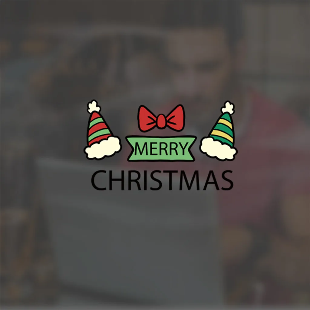 Рождественские креативные настенные наклейки для мобильного телефона с