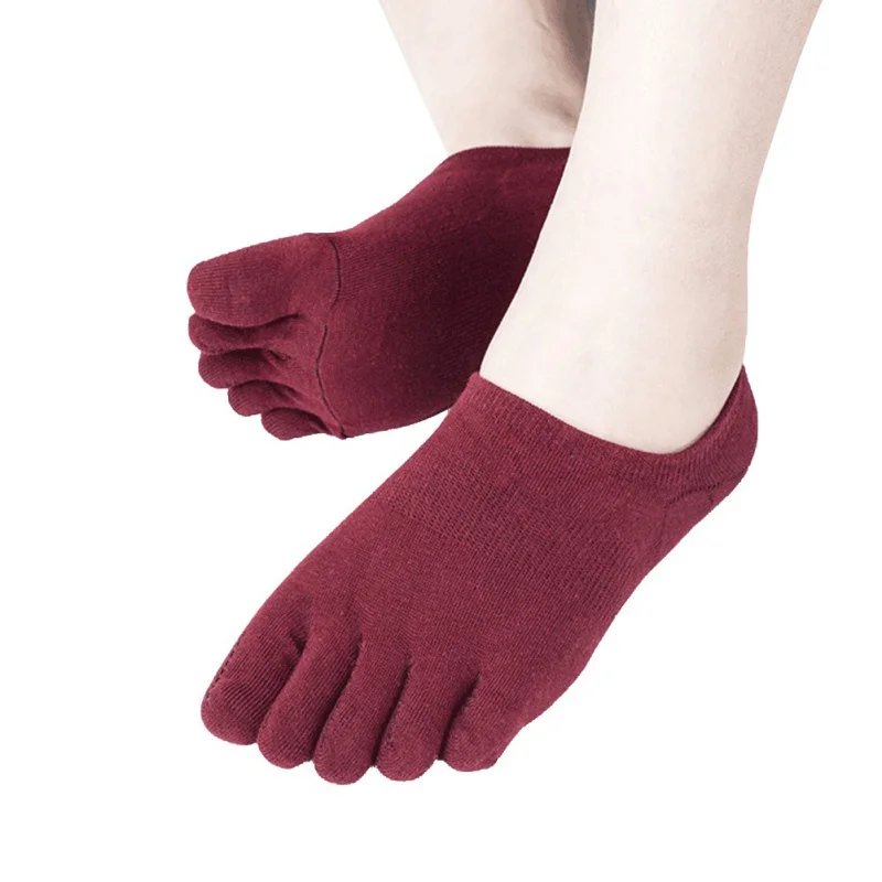 Мужские носки с пятью пальцами 6 цветов на выбор спортивные для отдыха невидимые