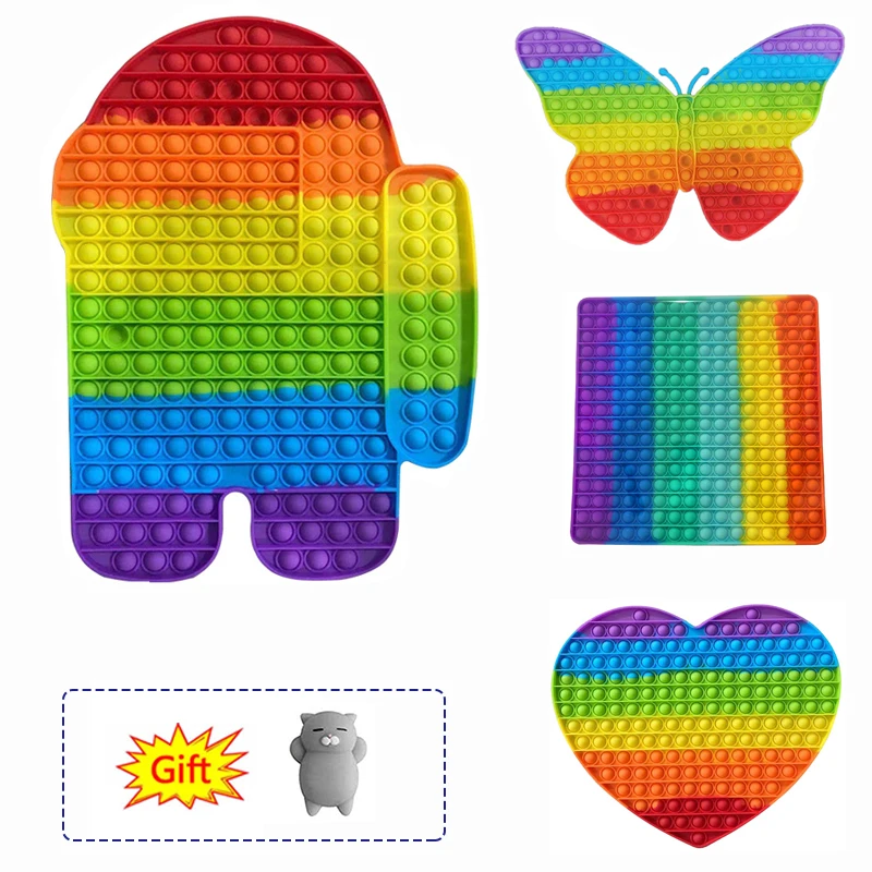 

2021 New Oversized 40/30 Cm Super Push Foam Toys Soft Decompression Toys For Adults And Children Autism Relief Compression Toys