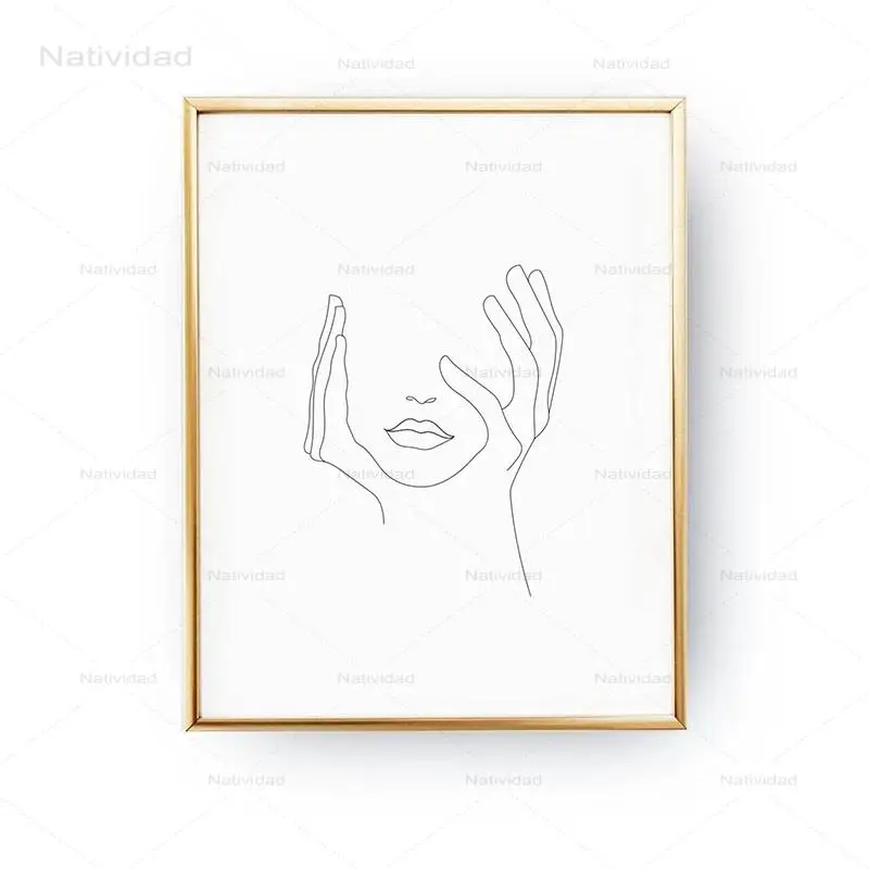 Новый эскиз настенный художественный Рисунок принт минималистичный Простой