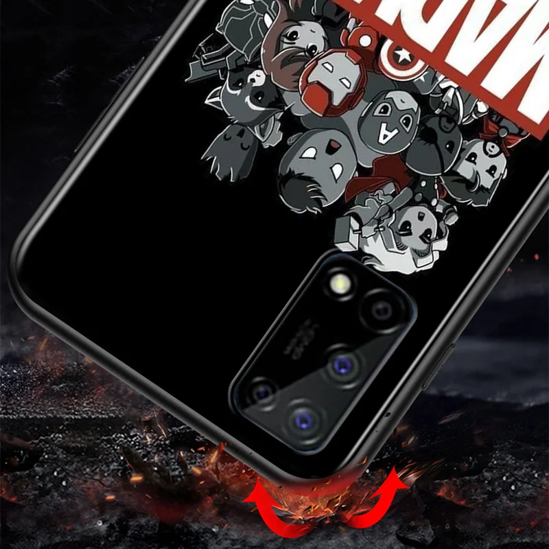 

Marvel Avengers Cartoons Logo For Huawei Honor V9 Play 3E 8S 8C 8X MAX 8A Prime 8 7S 7A Pro 7C TPU Silicone Black Phone Case