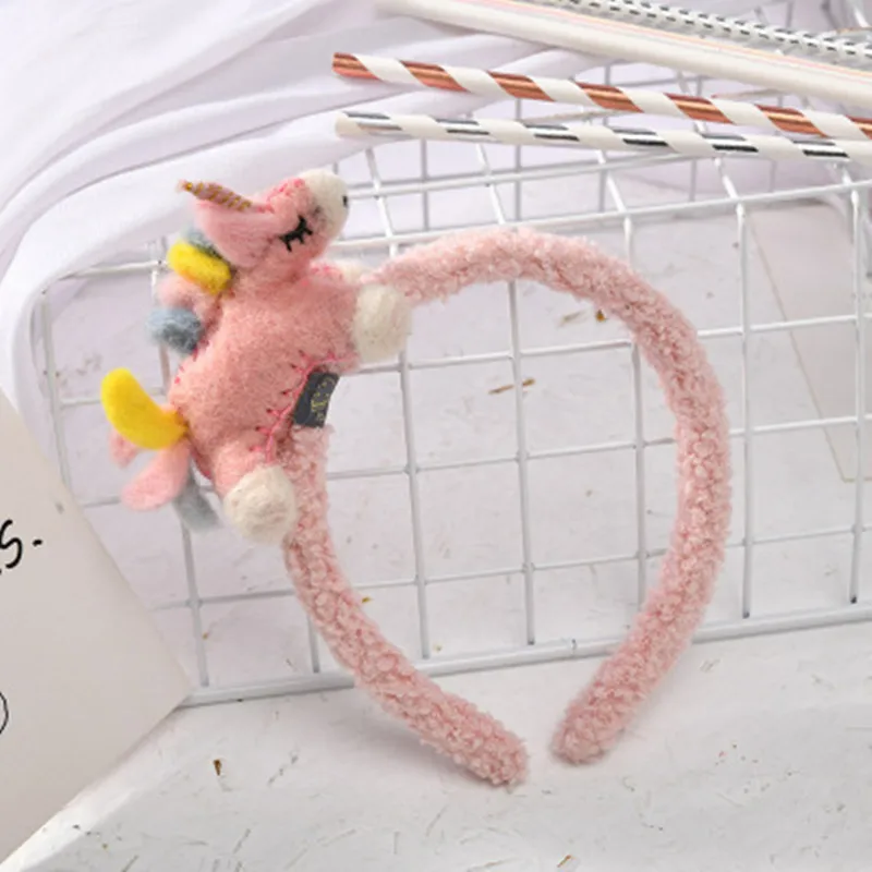 

New Children's Unicorn Hair Hoop Princess Cute Warm Color Cartoon Style Hair Accessories