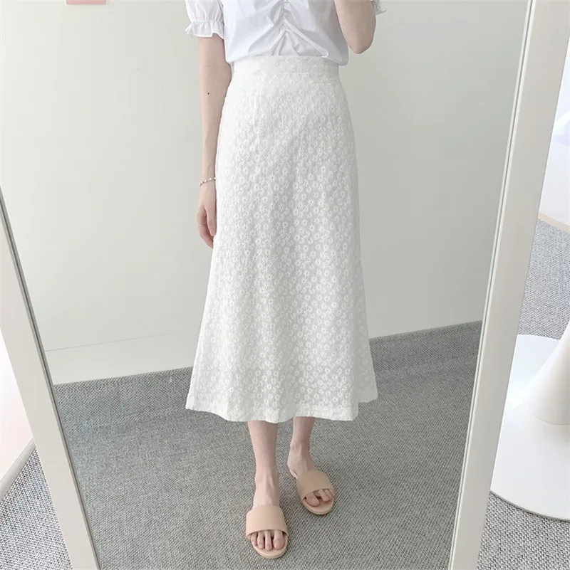 

Summer Tracksuit Women 2 Two Piece Set Solid Puff Short Sleeve Square Collar Pleated Top And White Midi Maxi Pencil Skirt Suits