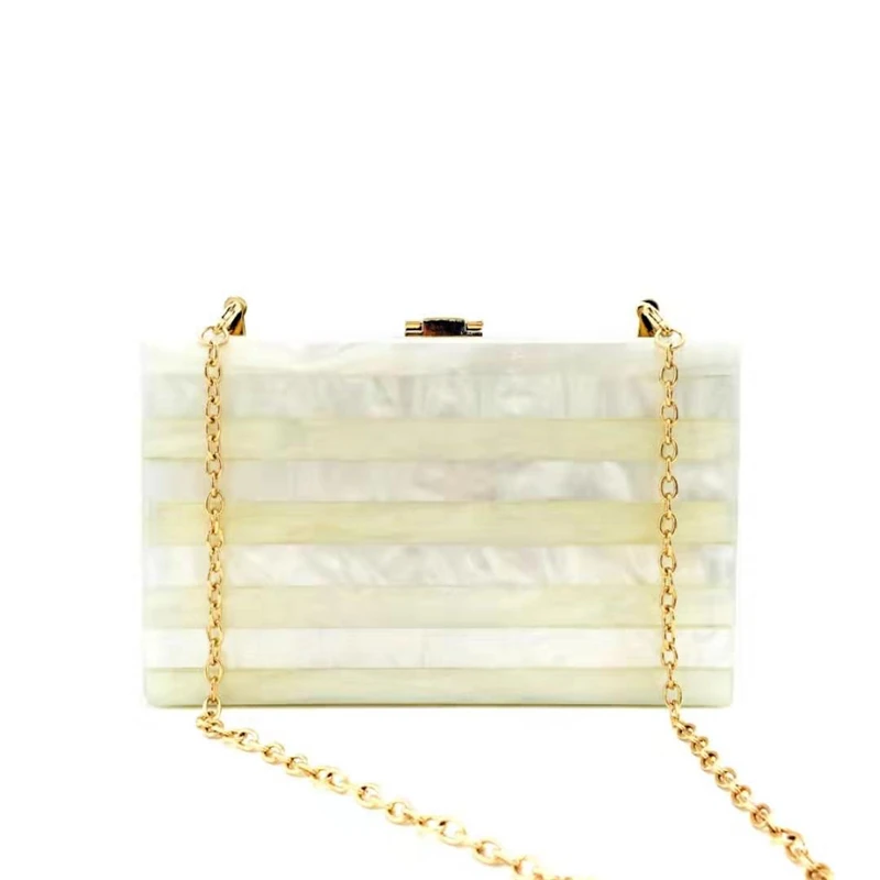 Женская вечерняя сумка-клатч из акрила с цепочками | Багаж и сумки