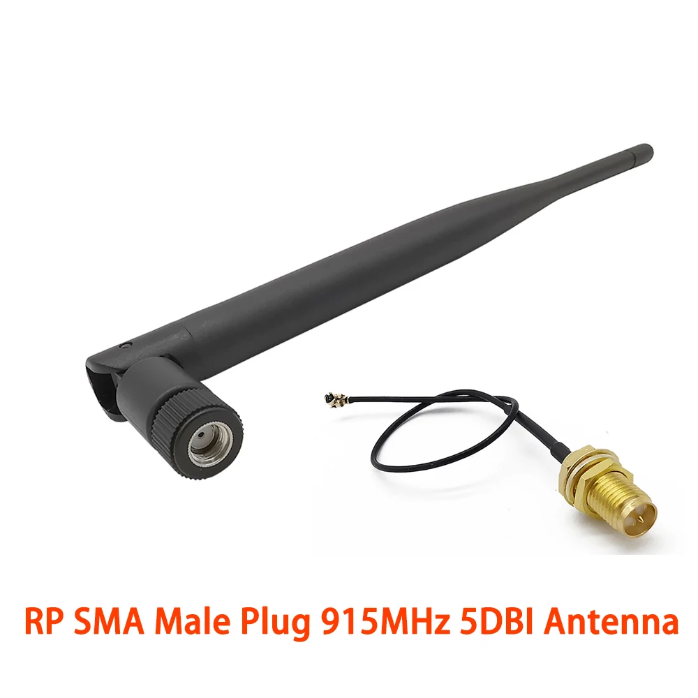 1 компл. RP SMA Wifi антенный разъем 915 МГц 5dbi 5 дБ беспроводная WiFi антенна + 15 см к IPX 13