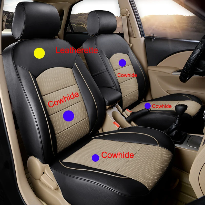 Чехол из воловьей кожи для автомобильных сидений Toyota Fortuner 2010 2013 2015 чехлы