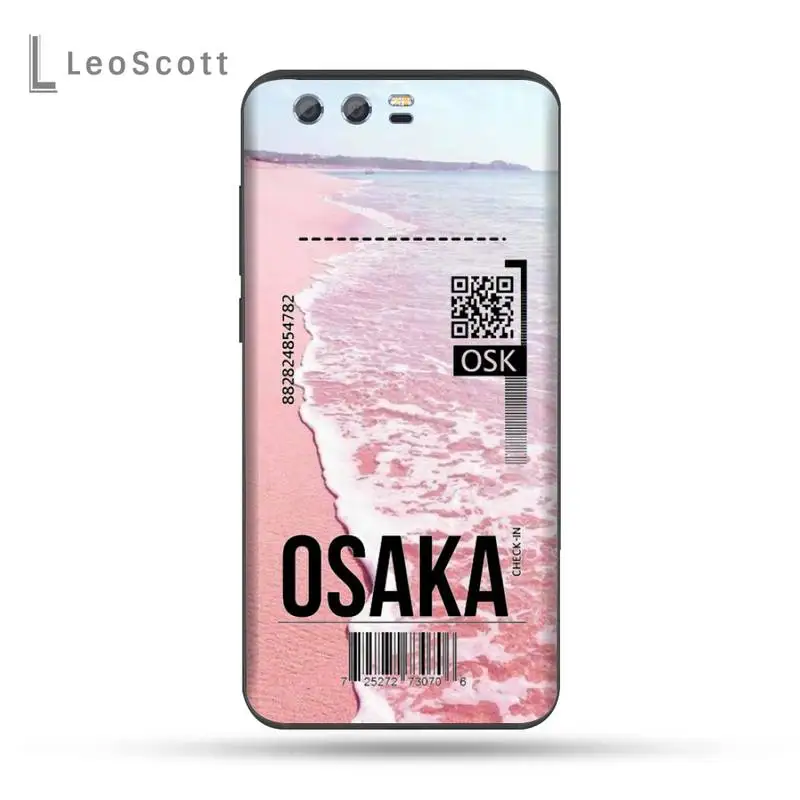 

sea air ticket Phone Case For Huawei Honor view 7a5.45inch 7c5.7inch 8x 8a 8c 9 9x 10 20 10i 20i lite pro