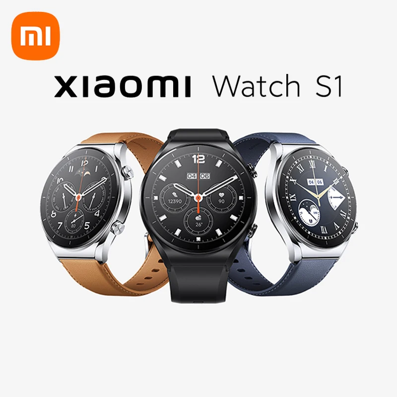 

Xiaomi Mi Watch S1 Smart Watch Bluetooth Mi Band 1.43 inch AMOLED Display Men's Smartwatch 5ATM Waterproof GPS Sport Bracelet