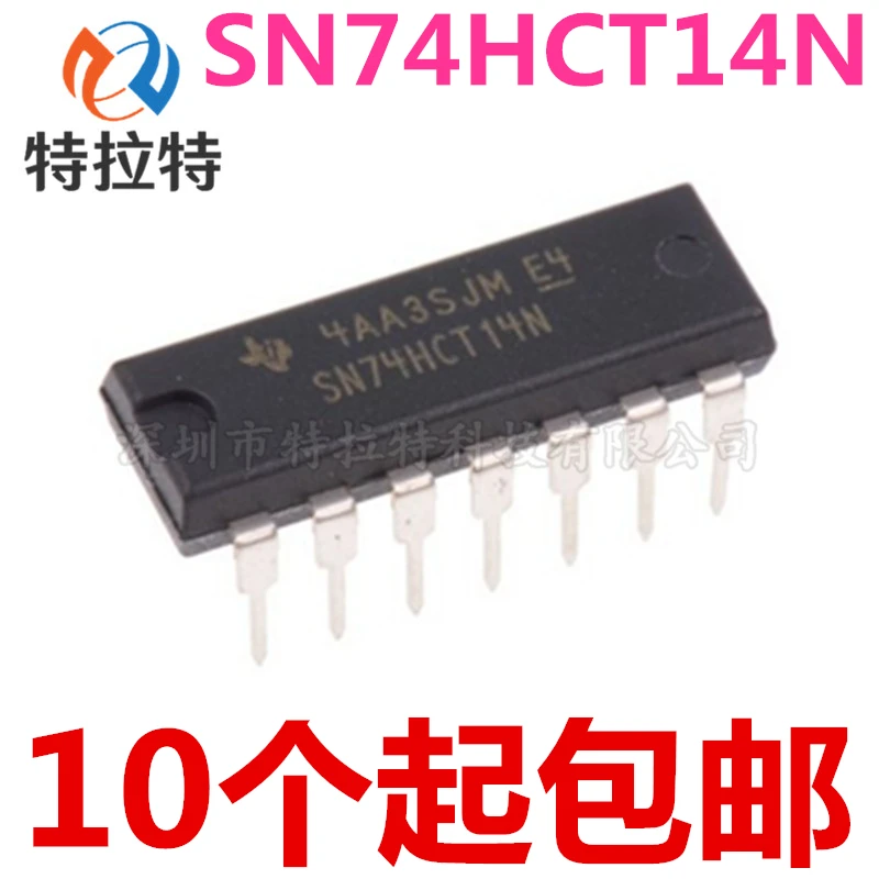 10 шт./лот SN74HCT14N DIP 14 SN74HCT14 74HCT14 DIP-14 74HCT14N DIP