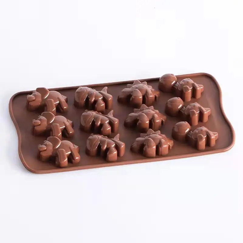 

Christmas Dinosaur Baking Mold Chocolate Mold DIY Baking Mold Moolds Silicone Baking Supplies Kitchen Accessories Holiday Baking