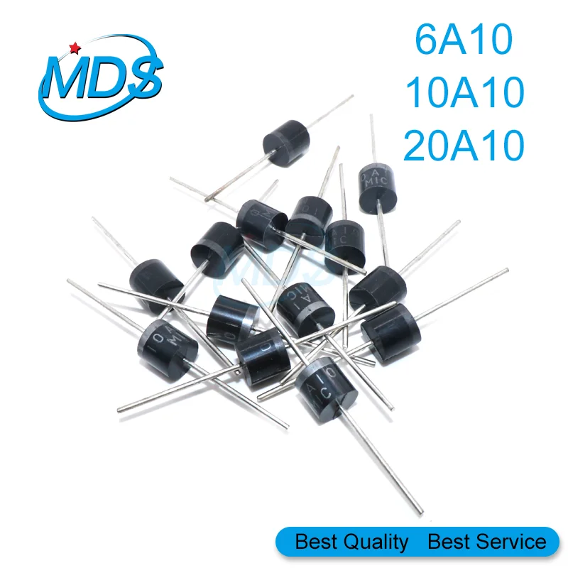 10 шт. 20A10 10A10 6A10 R-6 DIP 6A 10A 20A 1000V Electric осевой выпрямительный диод 20A1 0 | Электронные