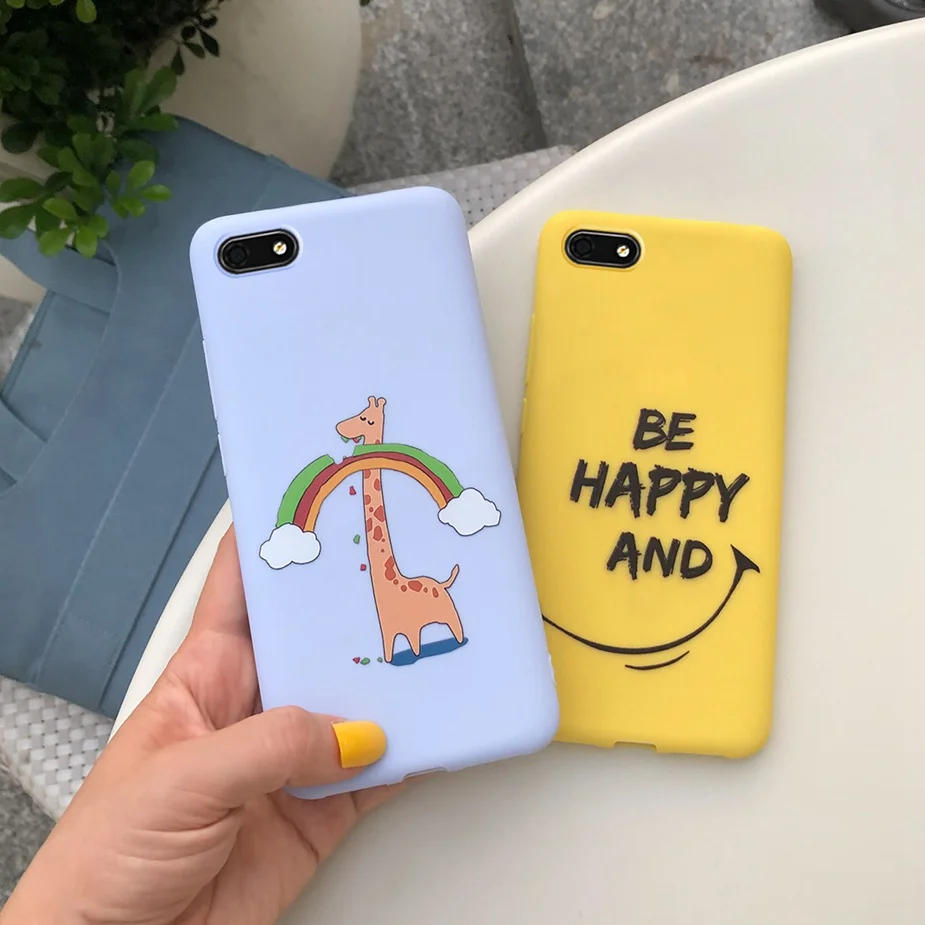 Silicone Case For Huawei Honor 7A Cases 5.45 &quot Soft TPU Phone Back Cover 7 A DUA-L22 Russian Version Bumper | Мобильные телефоны