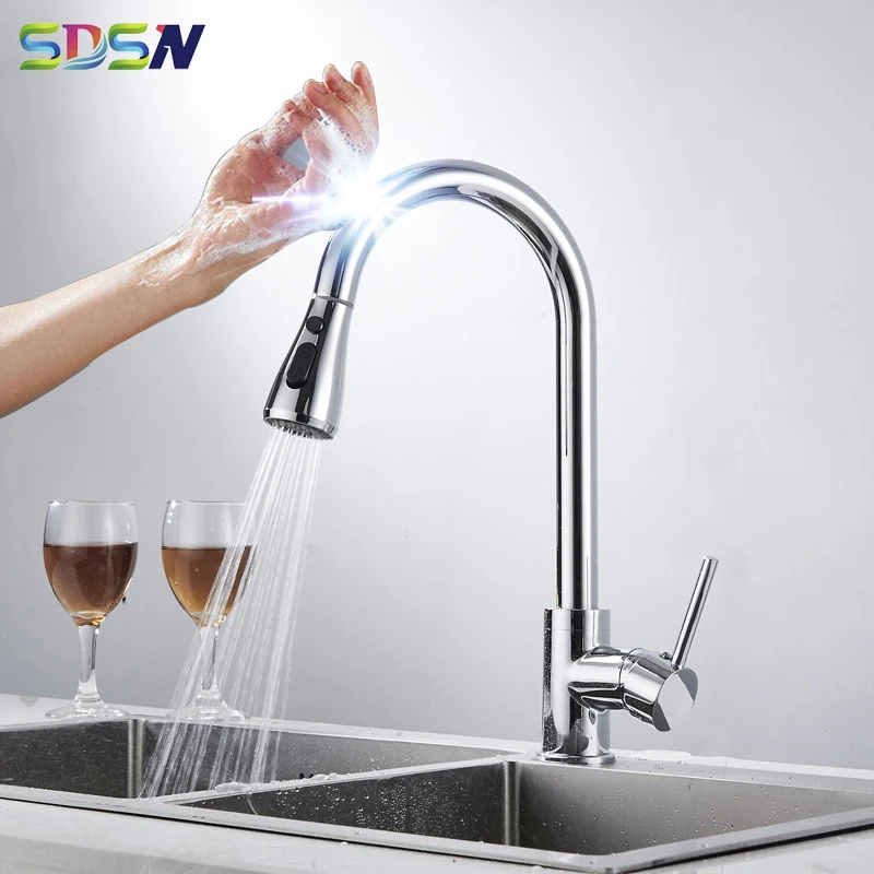 Хромированный сенсорный кухонный кран SDSN качественная кухонная раковина из