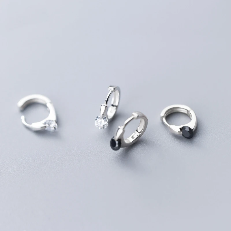 Изысканные серьги из стерлингового серебра 925 пробы кубические Серги Обручи