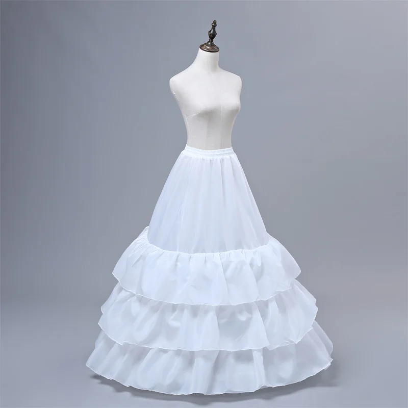 Бесплатная доставка Высокое качество Белый подъюбник кринолин нижняя юбка