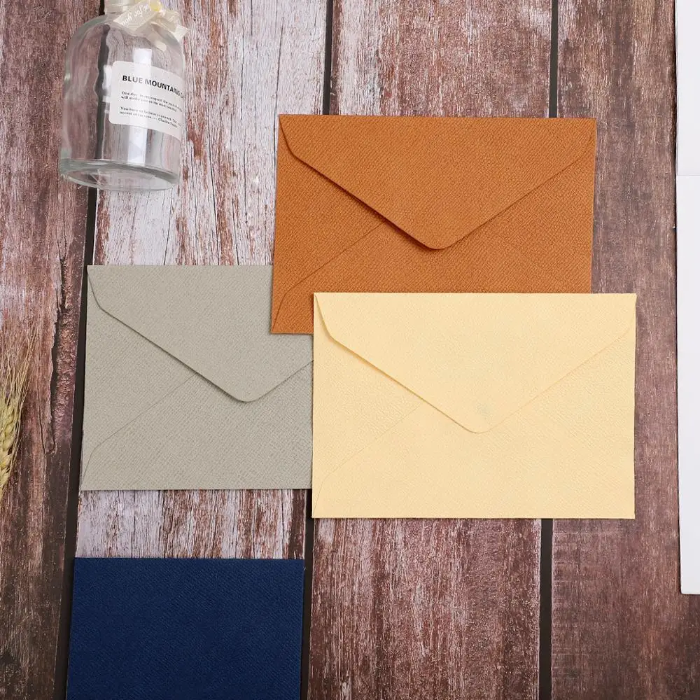 10pcs/set Retro Colored Blank Kraft Paper Envelopes Party Invitation Envelope Specialty paper Greeting Cards Gift | Канцтовары для