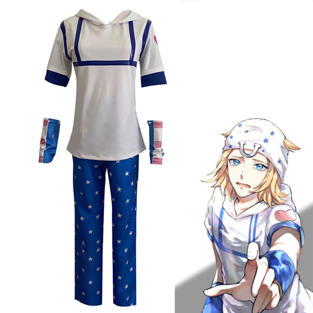 

Anime JoJo‘s Bizarre Adventure Johnny Joestar Cosplay Costume Outfits Christmas Carnival Costumes Suit