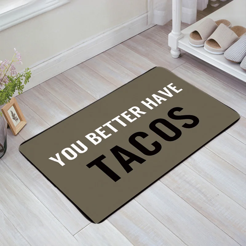 У вас лучше есть тако коврик для спальни входная дверь домашний пол украшение