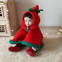 baby girl boy christmas cloak deer winter infant toddler hooded cape cotton child jacket xmas party costume baby clothes 0 2y