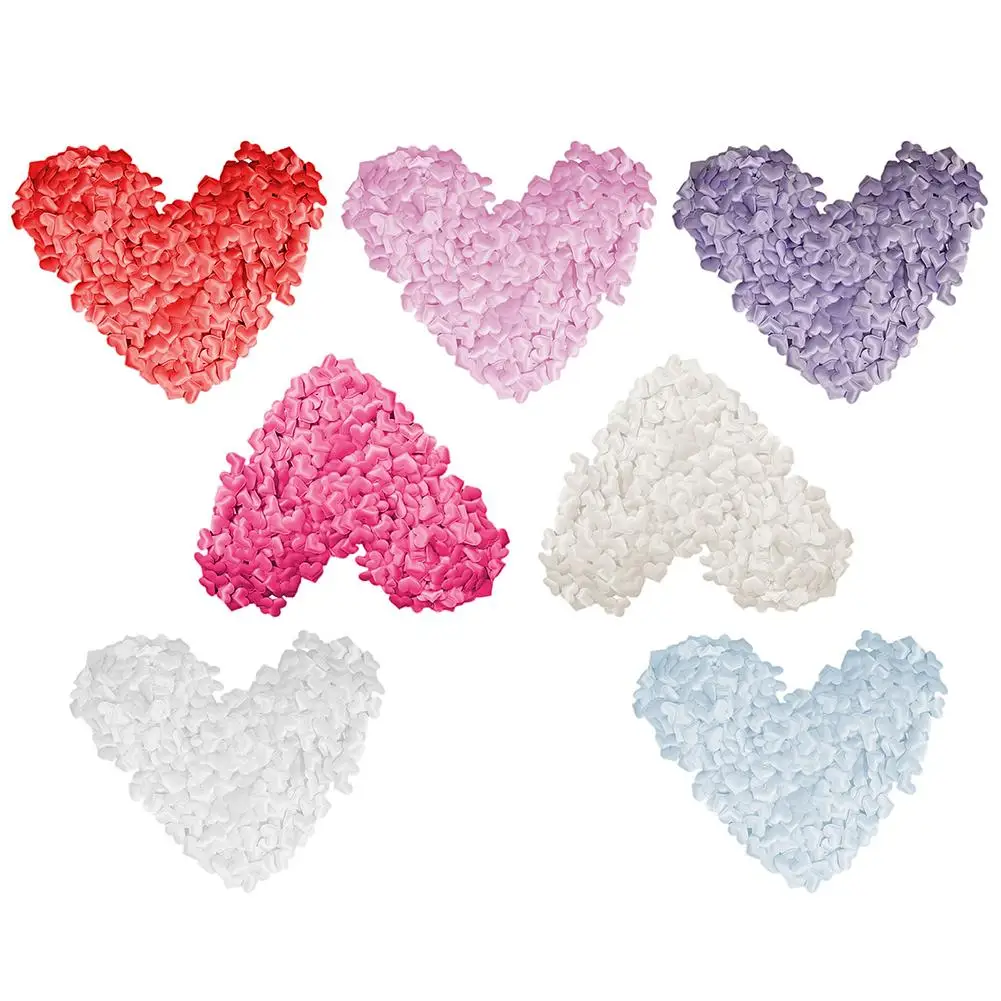 100 шт./лот губчатые лепестки в форме сердца для свадьбы декоративные ручной