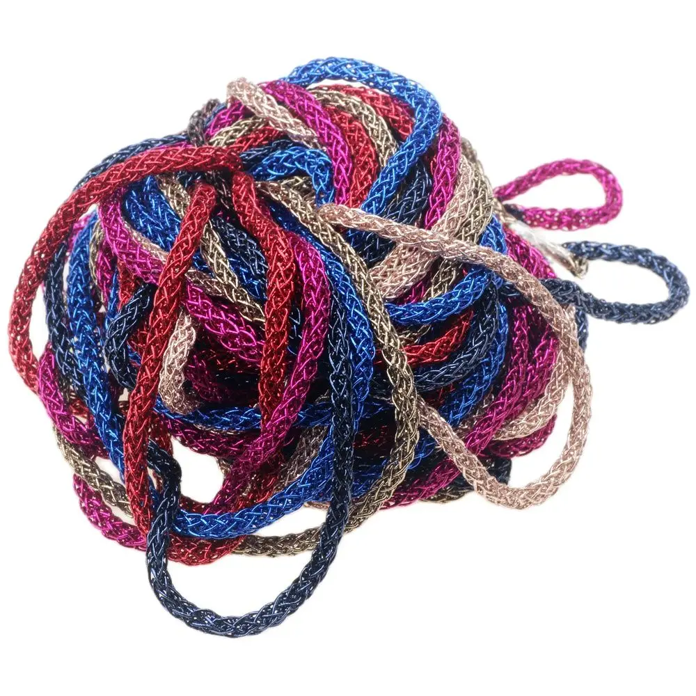 OlingArt 4 мм 5 м/лот золотистого и серебряного цвета металлическая цветная сетка