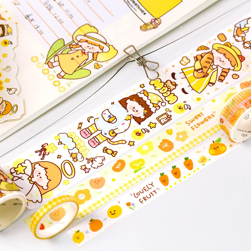 

5Pcs/Bag Daily life funny girls Washi Tape Adhesive Tape DIY Scrapbooking Sticker Label Japanese Masking tape