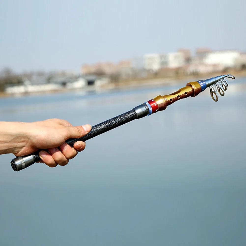 Новая телескопическая удочка карбоновая спиннинговая катушка 1 8/2 1/2 4/2 7/3 0 м