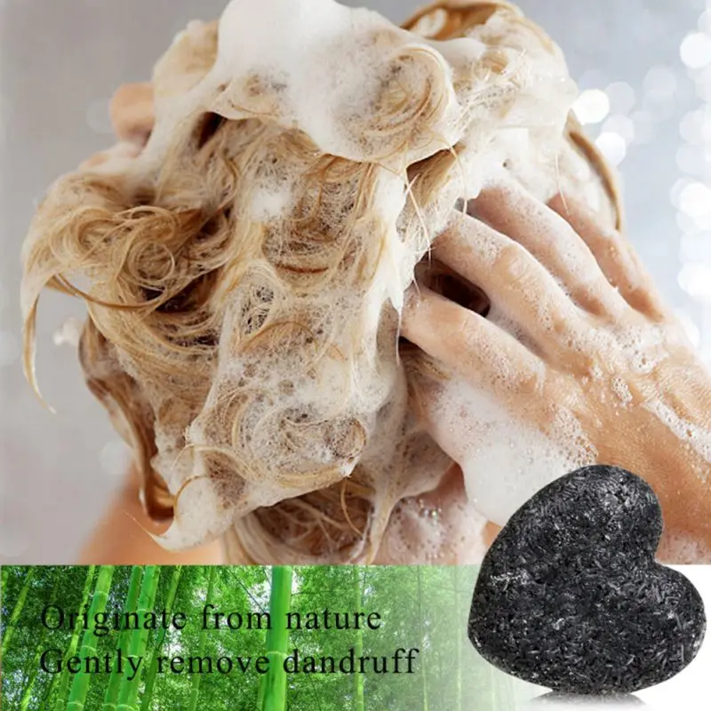 Очищающее мыло от перхоти в форме сердца шампунь для волос несиликоновое масло