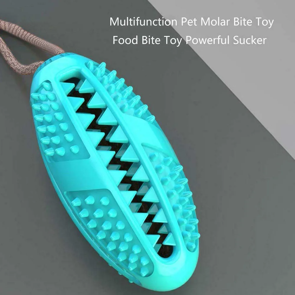 Pet интерактивные игрушки для собак дозатор корма для домашних животных игрушка эластичный шар жевательные игрушки для собак для домашних животных молярный зуб Чистящая Щетка